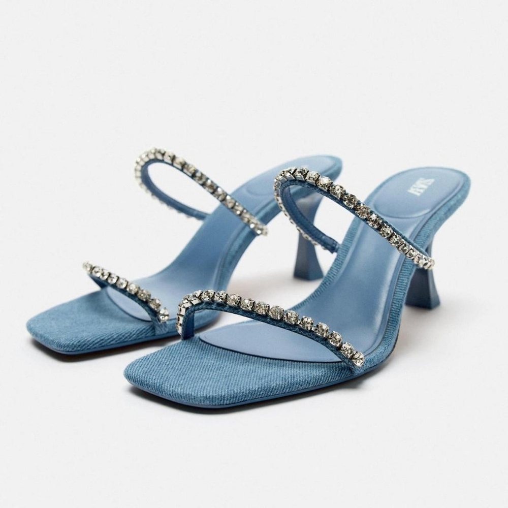 Zara Women's Blue Sandals